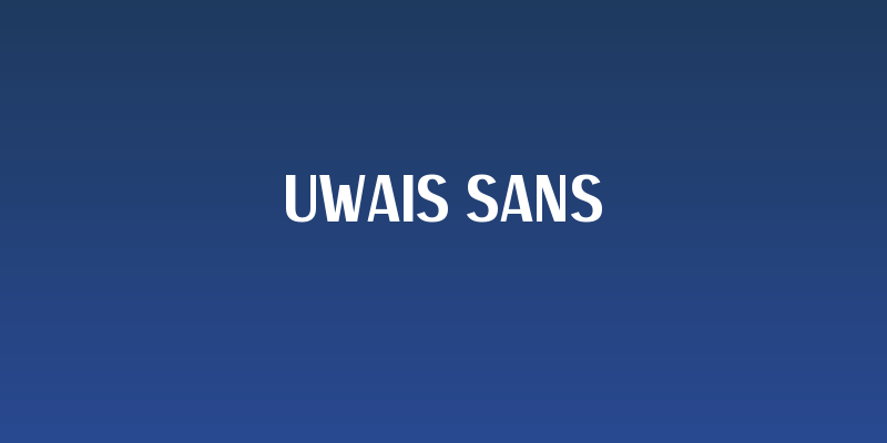 Uwais Sans Social Header
