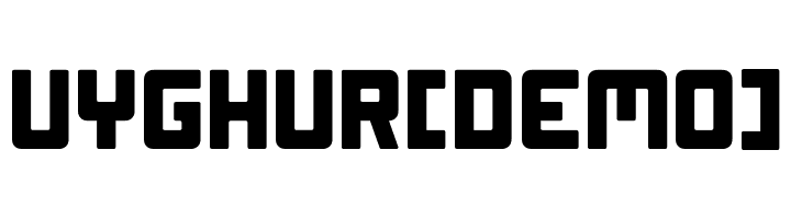 Uyghur[Demo]  Free Fonts Download