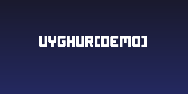 Uyghur[Demo] Social Header
