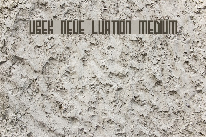 Uzbek Neue Luxation Medium Font examples
