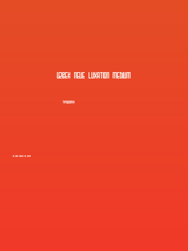 Uzbek Neue Luxation Medium Poster