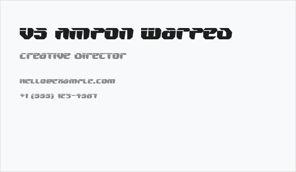 V5 Ampon Warped Business Card