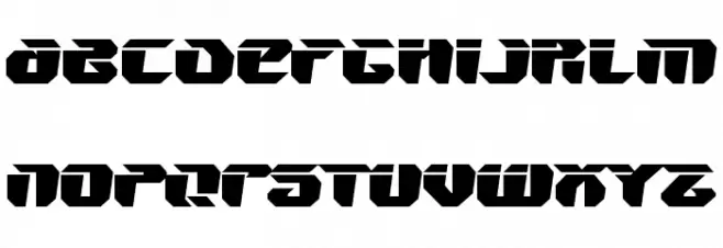 V5 Ampon Warped Font Litere mici