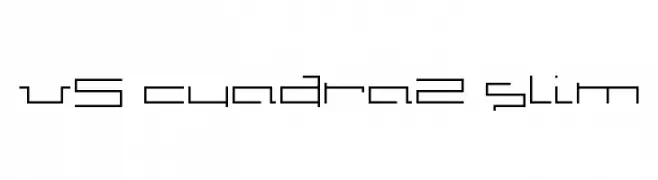 V5 Cuadra2 Slim  les polices de caractères gratuit tlcharger