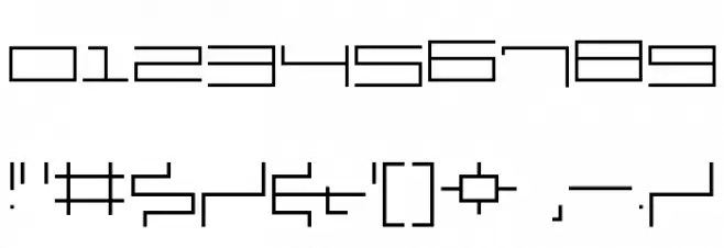 V5 Cuadra2 Slim Font OTHER CHARS