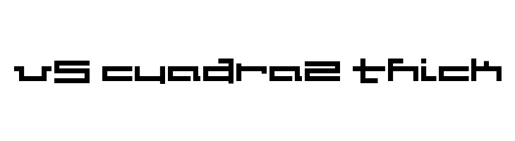 V5 Cuadra2 Thick Font