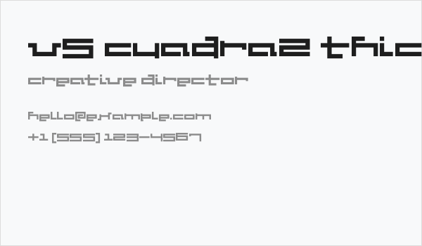 V5 Cuadra2 Thick Business Card