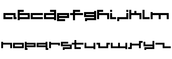 V5 Cuadra2 Thick Font LOWERCASE