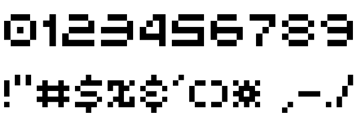 V5 Myopia Шрифта ДРУГИЕ символов