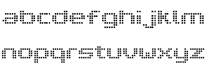 V5 Prophit Cell Schriftart Kleinbuchstaben