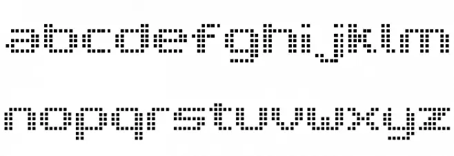 V5 Prophit Cell Schriftart Kleinbuchstaben