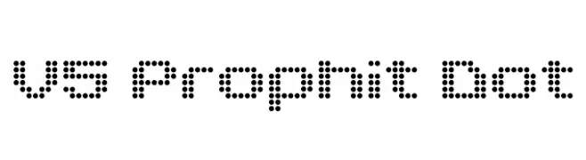 V5 Prophit Dot  Скачать бесплатные шрифты