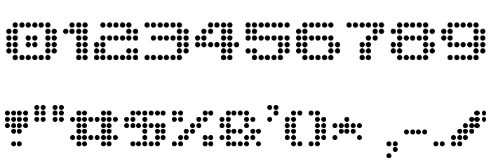V5 Prophit Dot Font OTHER CHARS