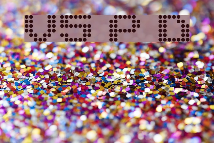V5 Prophit Dot Font examples