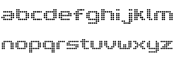V5 Prophit Dot Font LOWERCASE