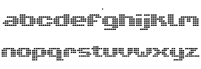 V5 Xtender LoinBack Font LOWERCASE