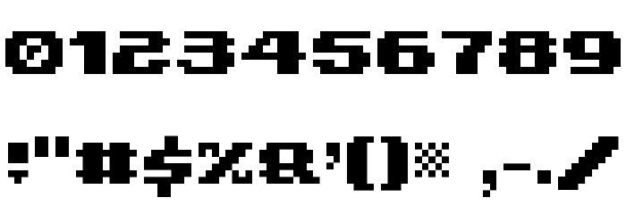V5 Xtender Font Alte caractere