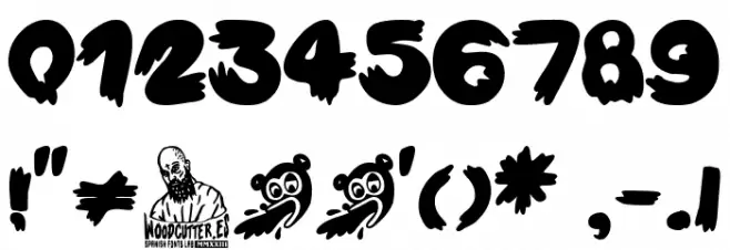 Vómito Cartoon Font OTHER CHARS