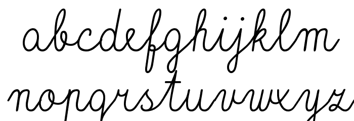 Vítkova písanka Font LOWERCASE