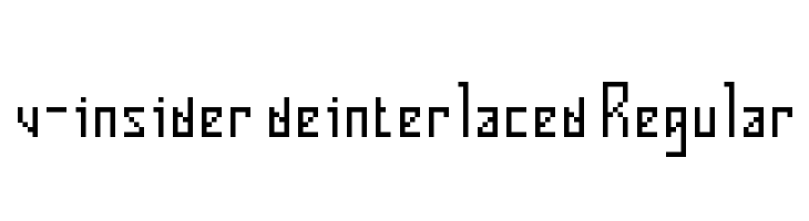 v-insider deinterlaced Regular Font