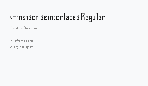 v-insider deinterlaced Regular Business Card