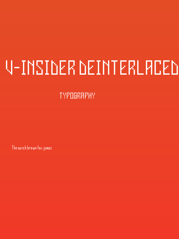 v-insider deinterlaced Regular Poster