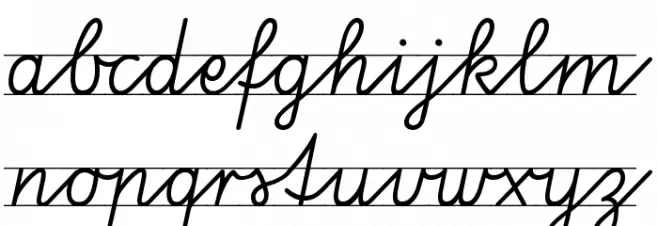 VA Pe 2 字体 小写