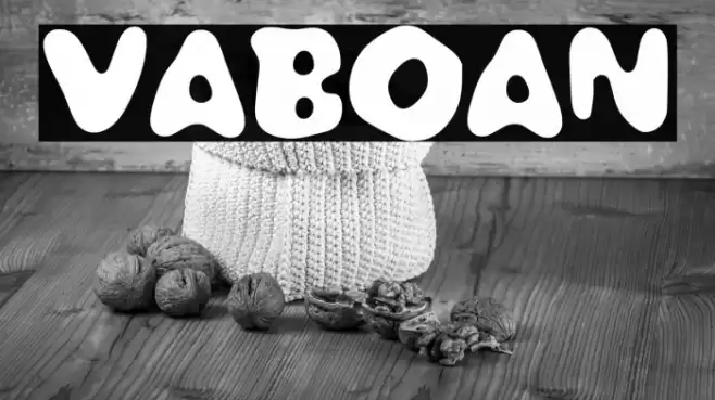 VABOAN फ़ॉन्ट examples