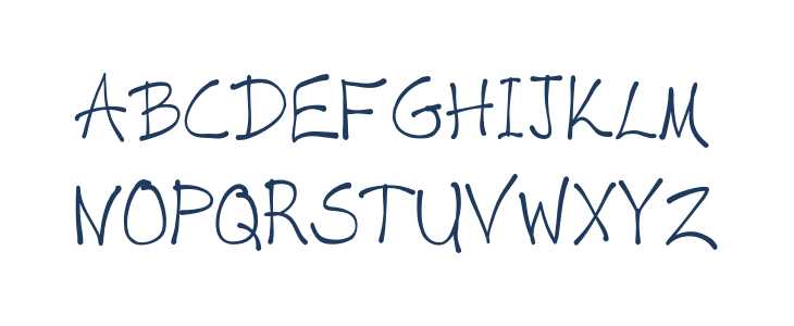 VAG-HandWritten Uppercase