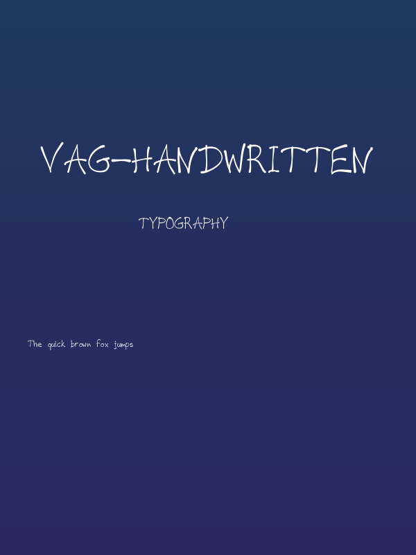 VAG-HandWritten Poster