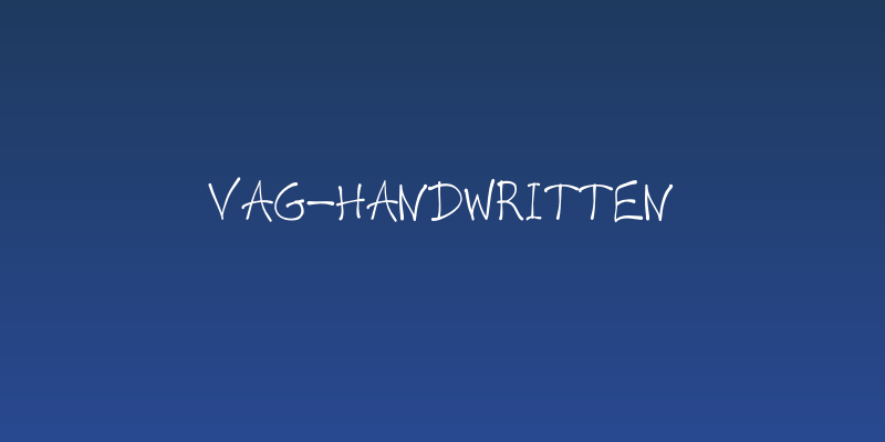 VAG-HandWritten Social Header
