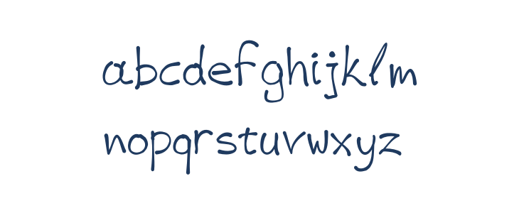 VAG-HandWritten Lowercase