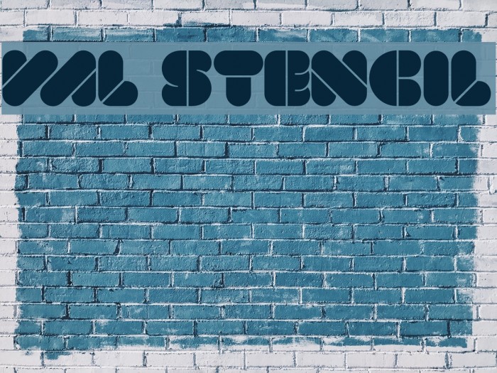 VAL Stencil Font examples
