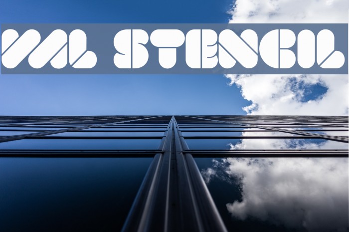 VAL Stencil Font examples