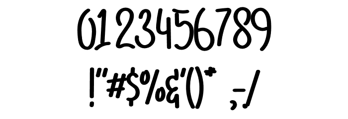 VALENT LOVEY Font OTHER CHARS