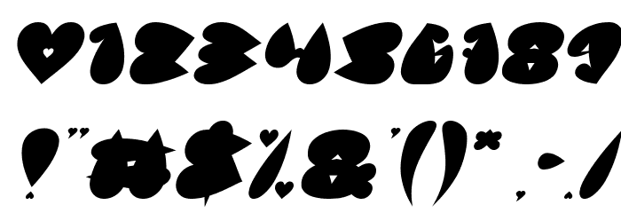 VALENTINE DAYS Italic Font OTHER CHARS