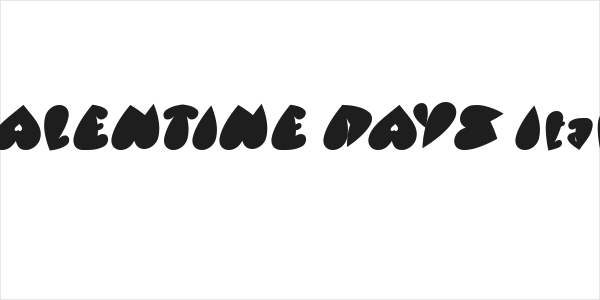 VALENTINE DAYS Italic Logo