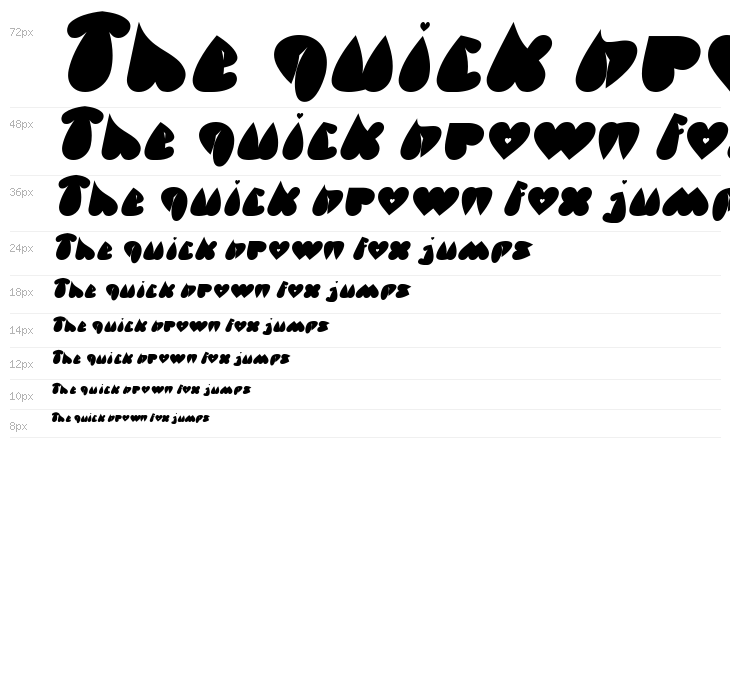 VALENTINE DAYS Italic Waterfall