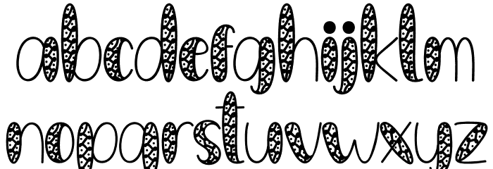 VALENTINE LOVE Font LOWERCASE