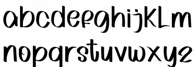 VALENTS  DAY Schriftart Kleinbuchstaben