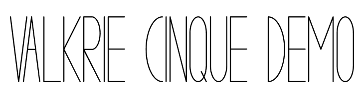 VALKRIE CINQUE demo  免费字体下载