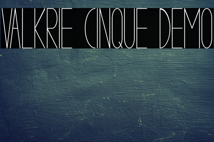 VALKRIE CINQUE demo Example 1