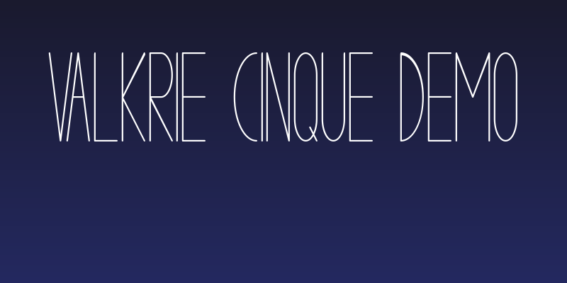 VALKRIE CINQUE demo Social Header