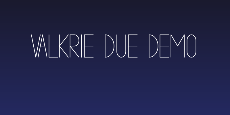 VALKRIE DUE demo Social Header