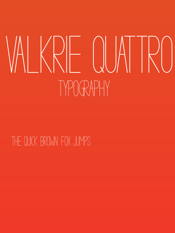 VALKRIE QUATTRO demo Poster