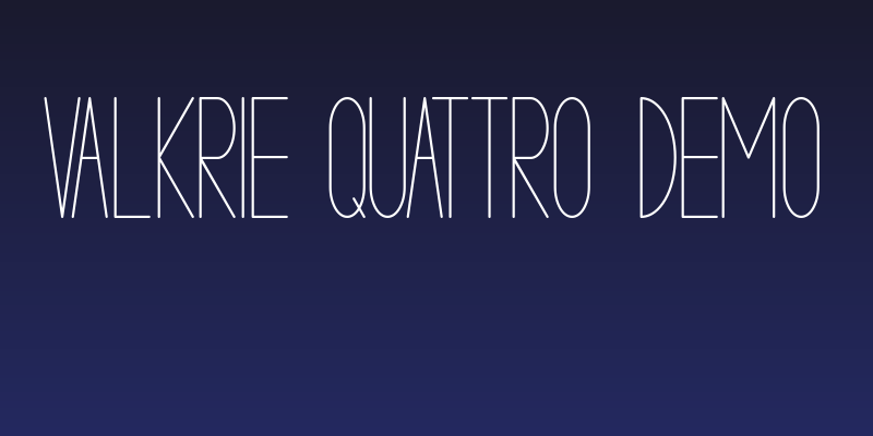 VALKRIE QUATTRO demo Social Header