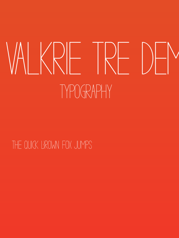 VALKRIE TRE demo Poster