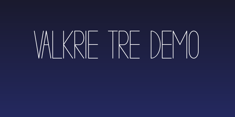 VALKRIE TRE demo Social Header