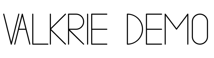 VALKRIE demo  Frei Schriftart Herunterladen