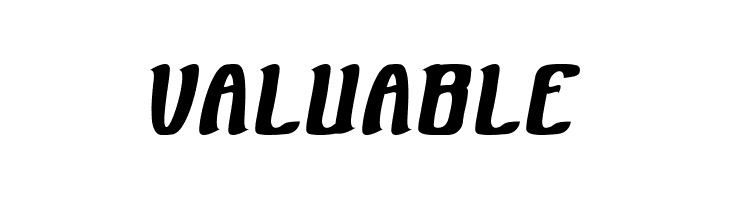 VALUABLE  フリーフォントのダウンロード